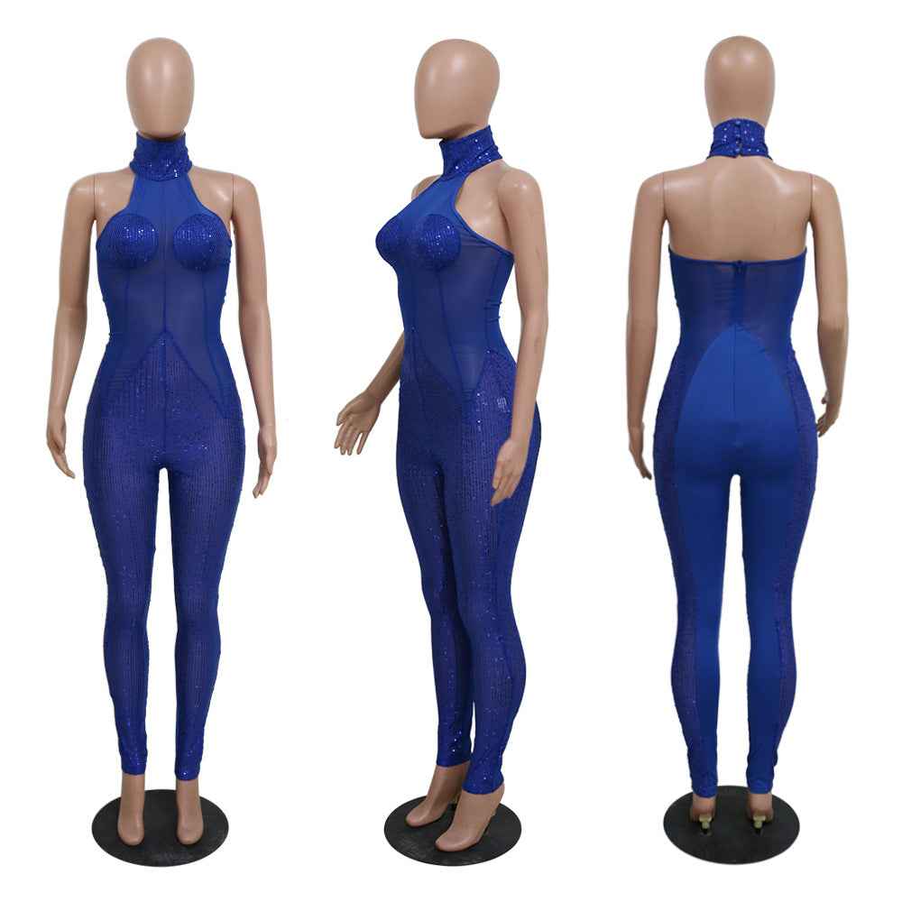 Sexy Sequin See through Jumpsuit