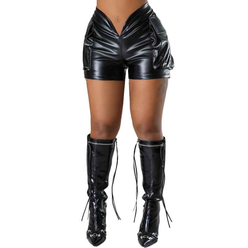 Summer Faux Leather Bottoms for Women