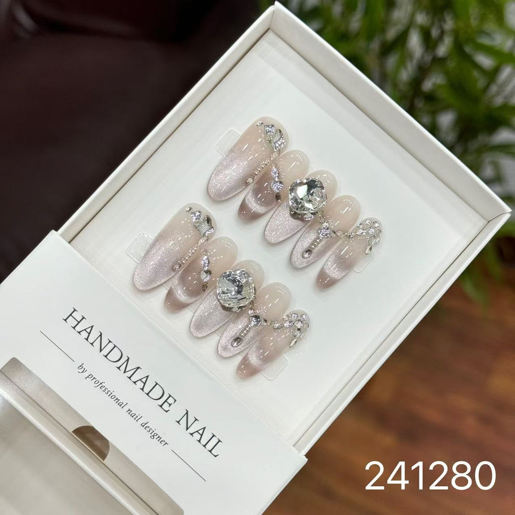 1029- Handmade press on nails fake nails removable