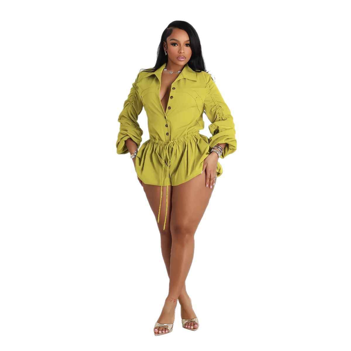Sexy Elegant Solid Color Jumpsuit
