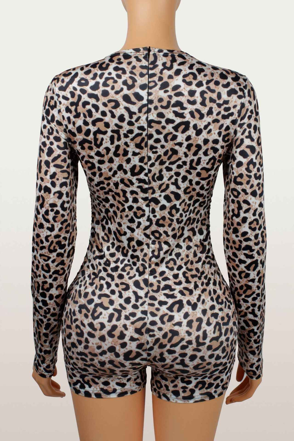 Slim Stretch Sexy Leopard Print Romper