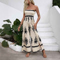 Tube Top Split-leg Jumpsuit