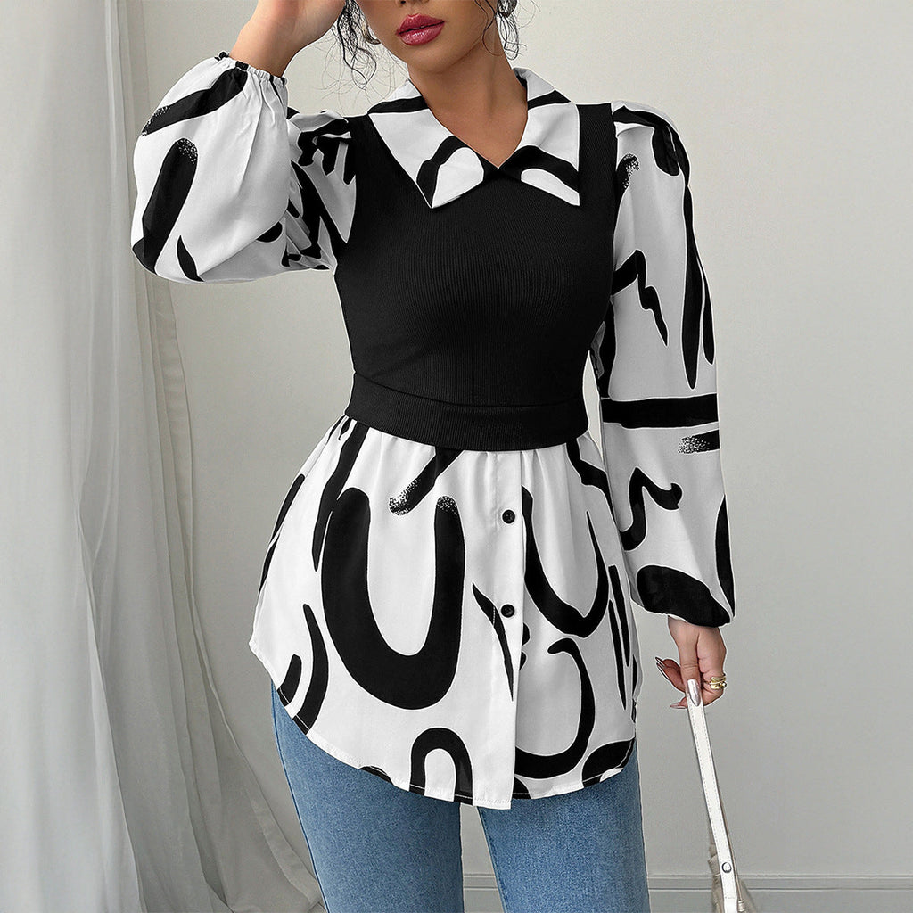 Women's All Over Print Blouse