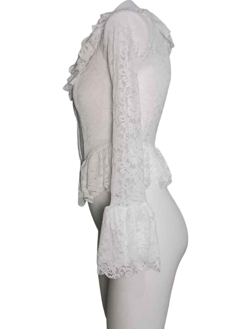 Petal Sleeve Lace Blouse