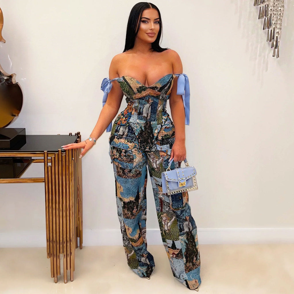 Drawstring Multi-pocket Jumpsuit