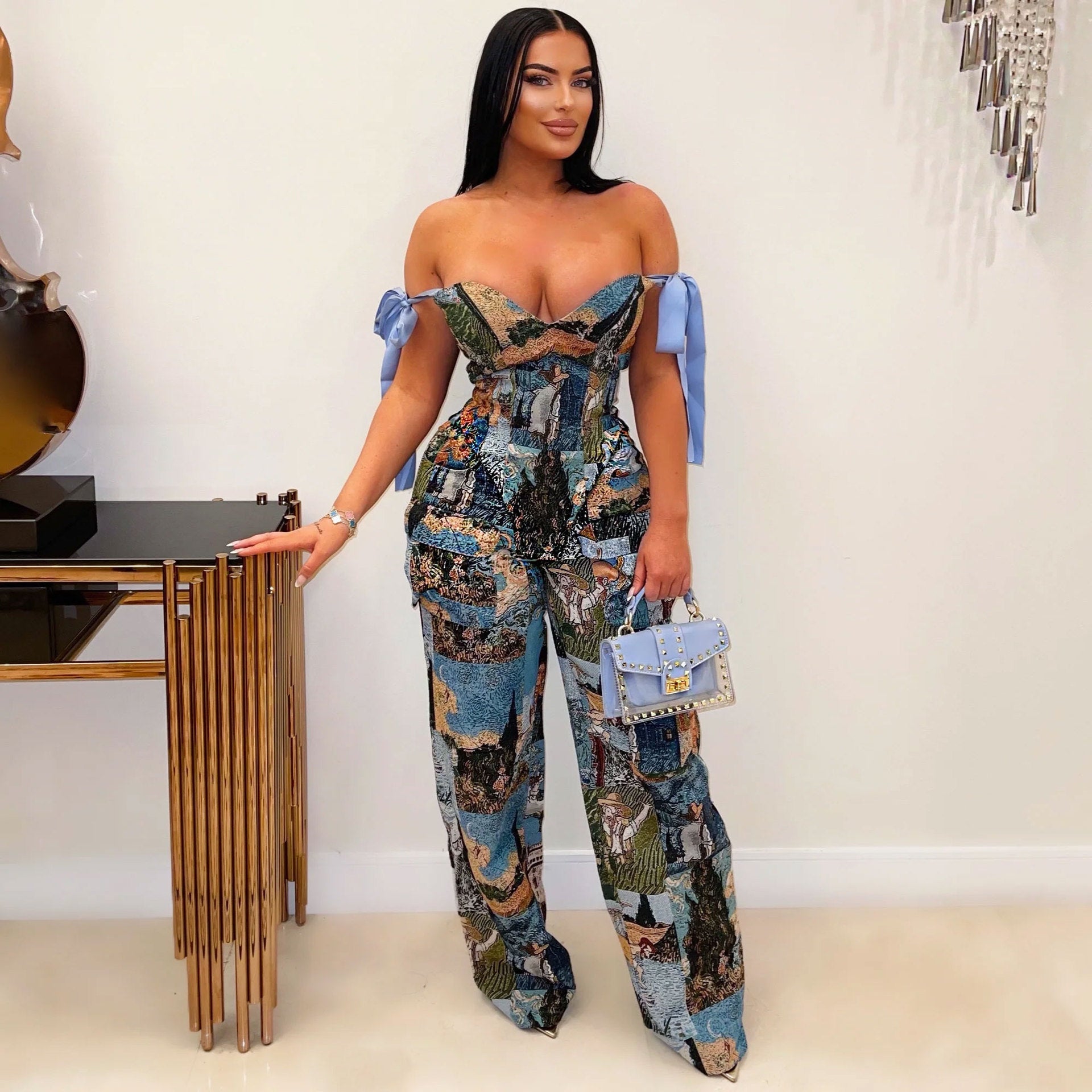 Drawstring Multi-pocket Jumpsuit