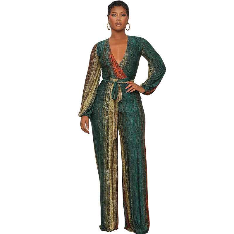 Long Sleeve Jumpsuit Loose Casual