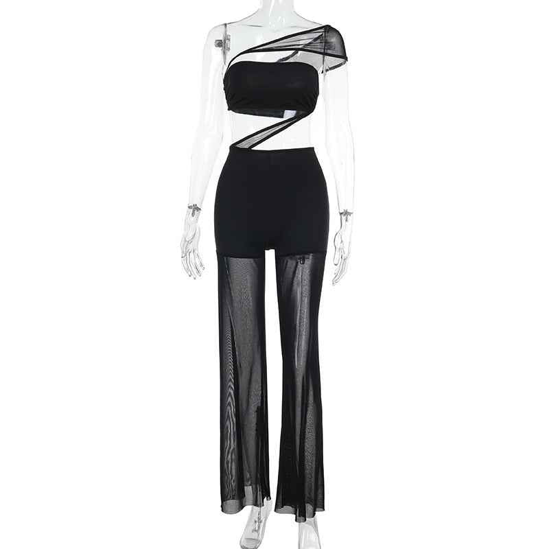 Women's Jumpsuit Cutout out See through