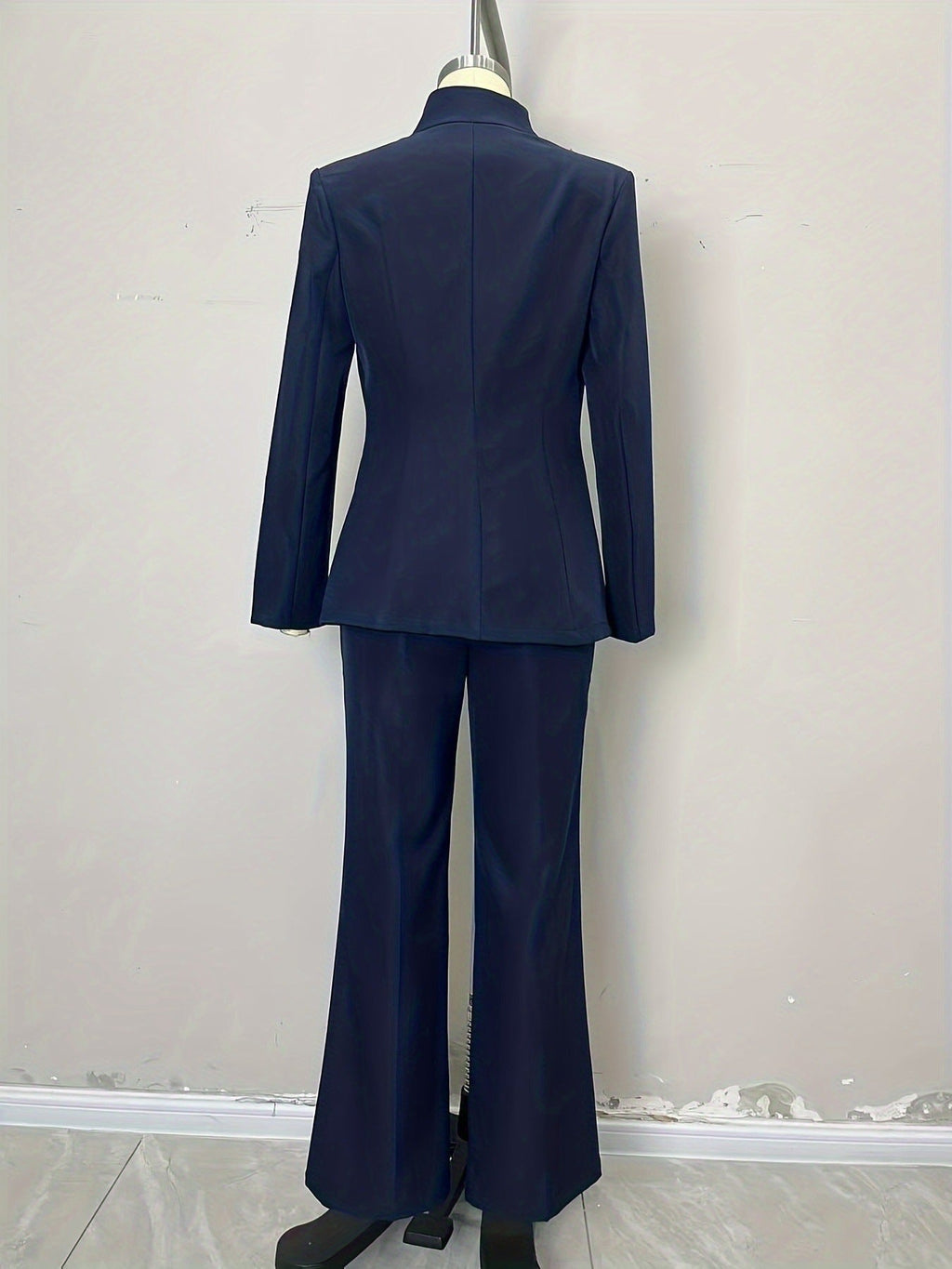 High End Stand Collar Single Button Slim Fit Jacket