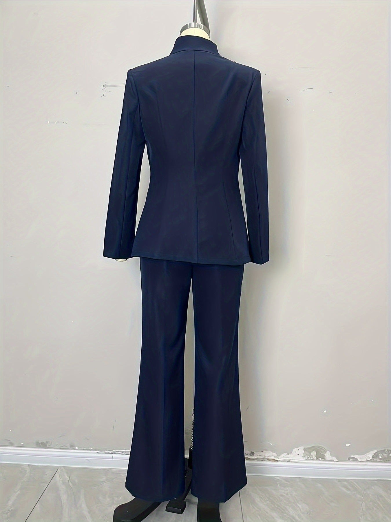 High End Stand Collar Single Button Slim Fit Jacket
