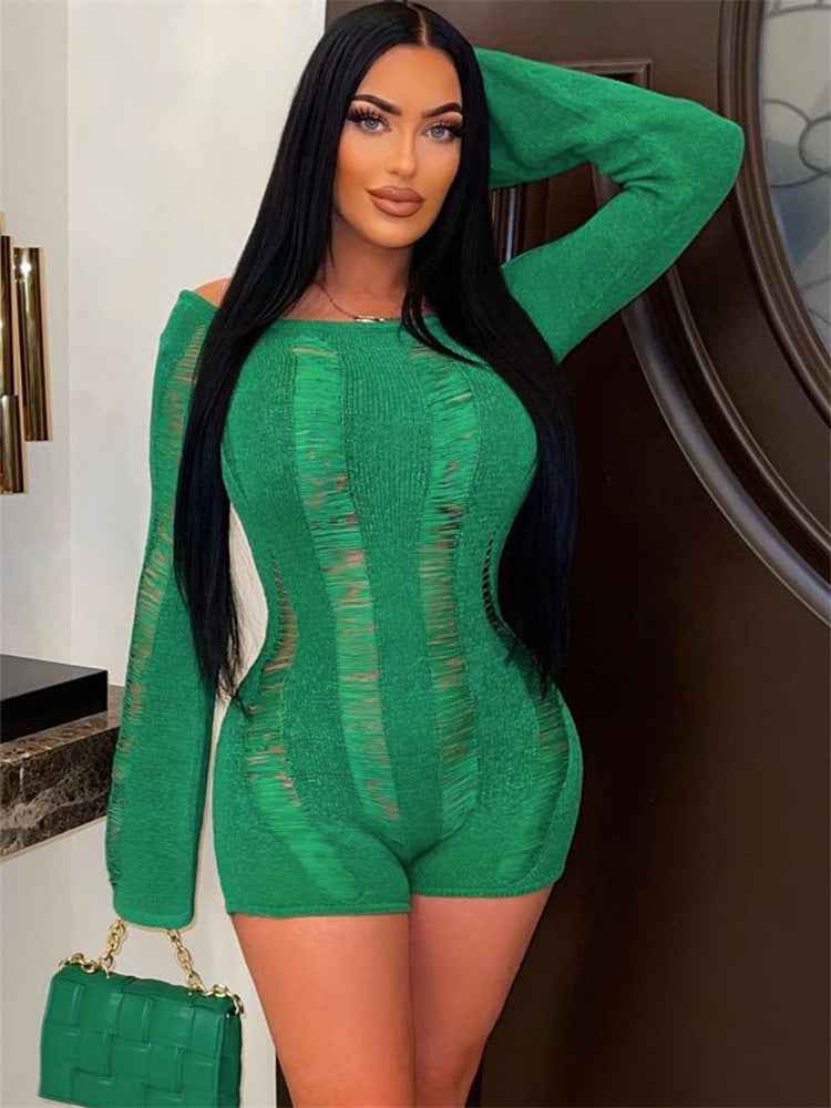 Tight Sexy Knit Romper
