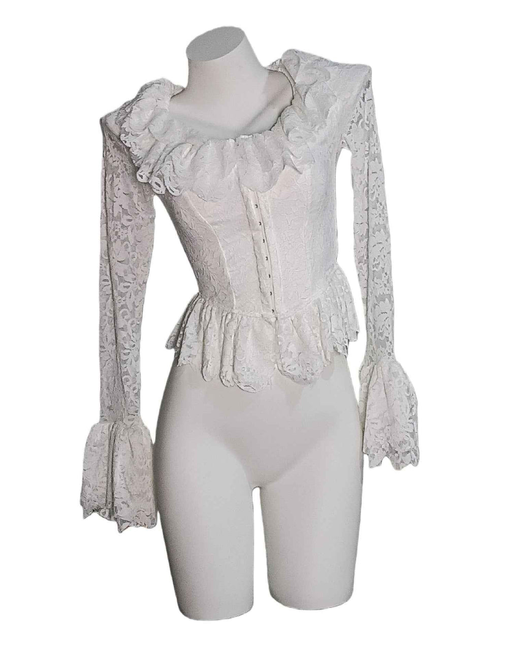 Petal Sleeve Lace Blouse