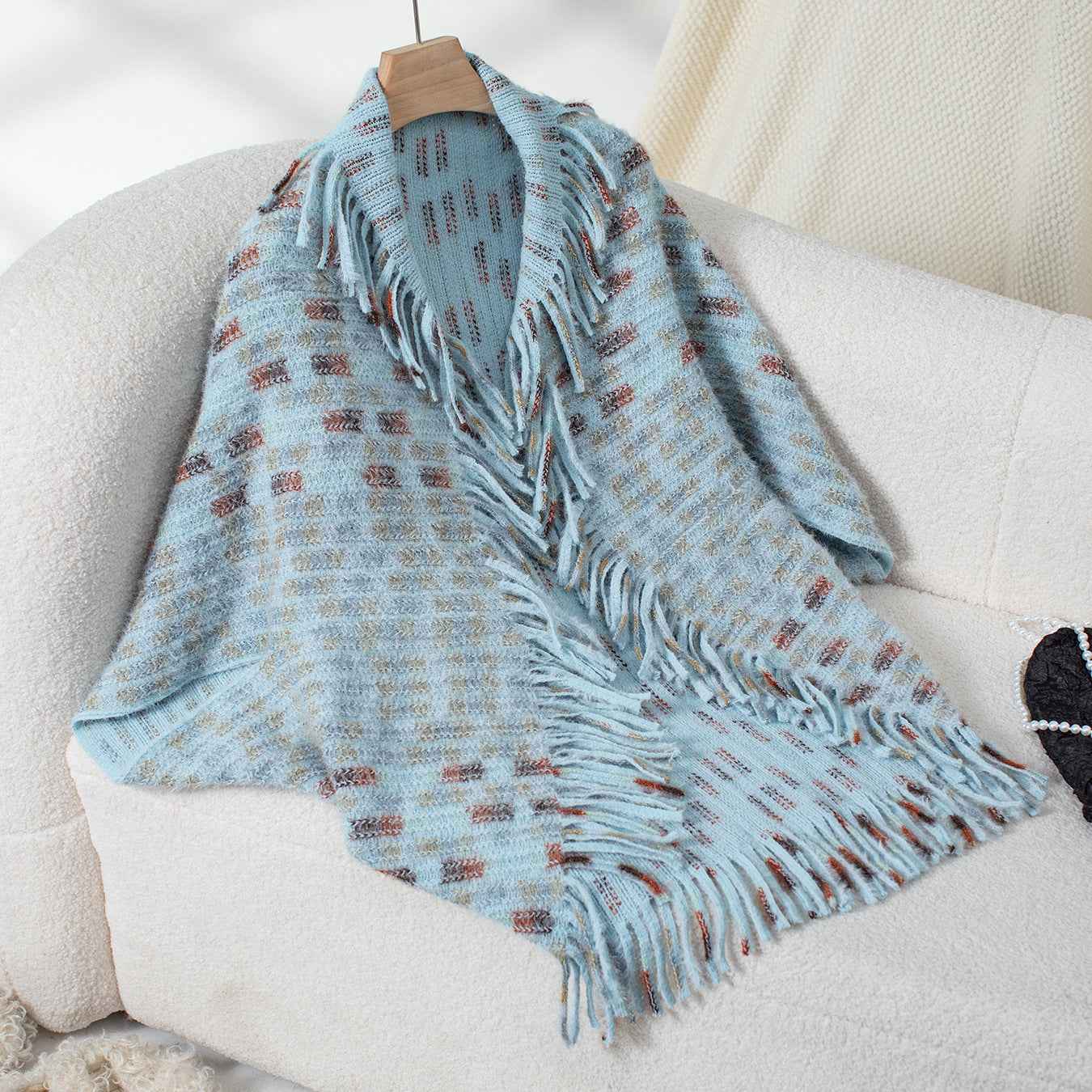 Casual Loose Sweater w Tassels (one size)