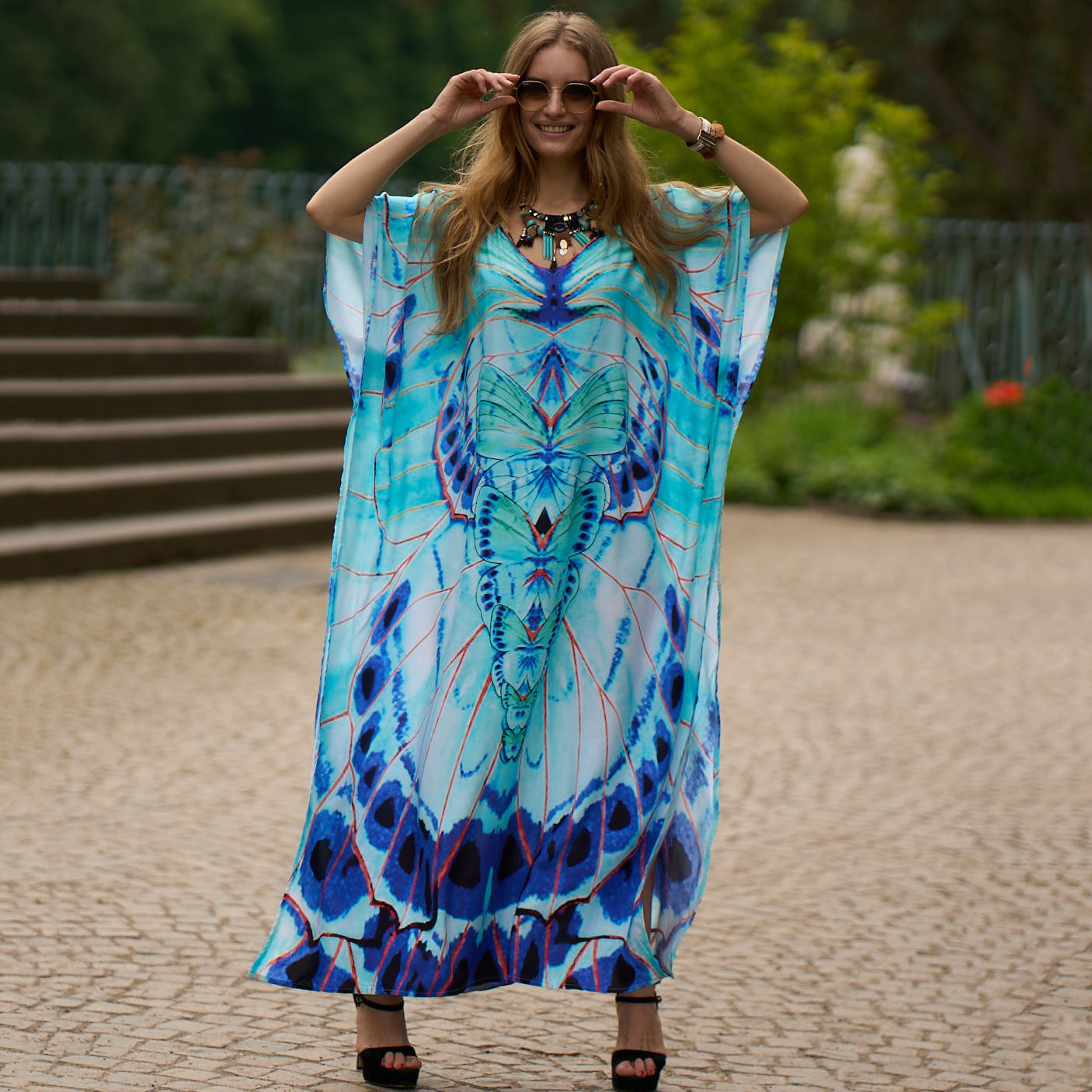 Rayon Printed Robe Vacation Casual Beach Bikini Cover 11 Colors