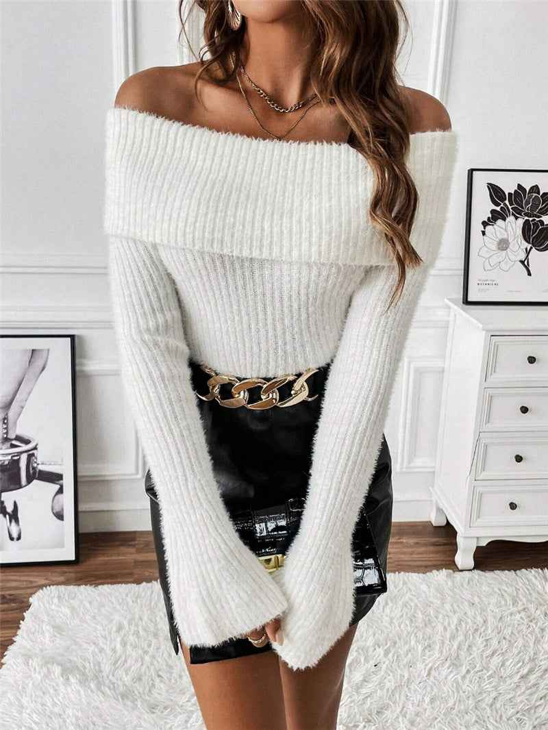 Shoulder Baring Sweater
