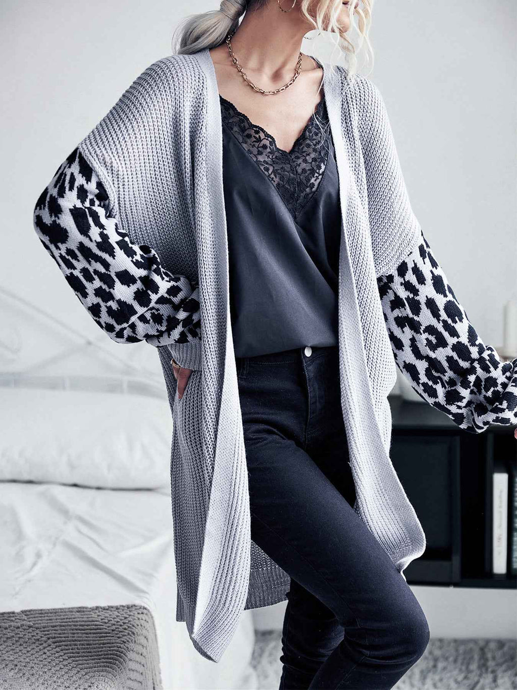 Knitted Cardigan Sweater