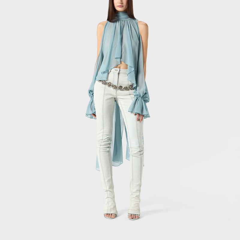 Casual Irregular Asymmetric Blouse