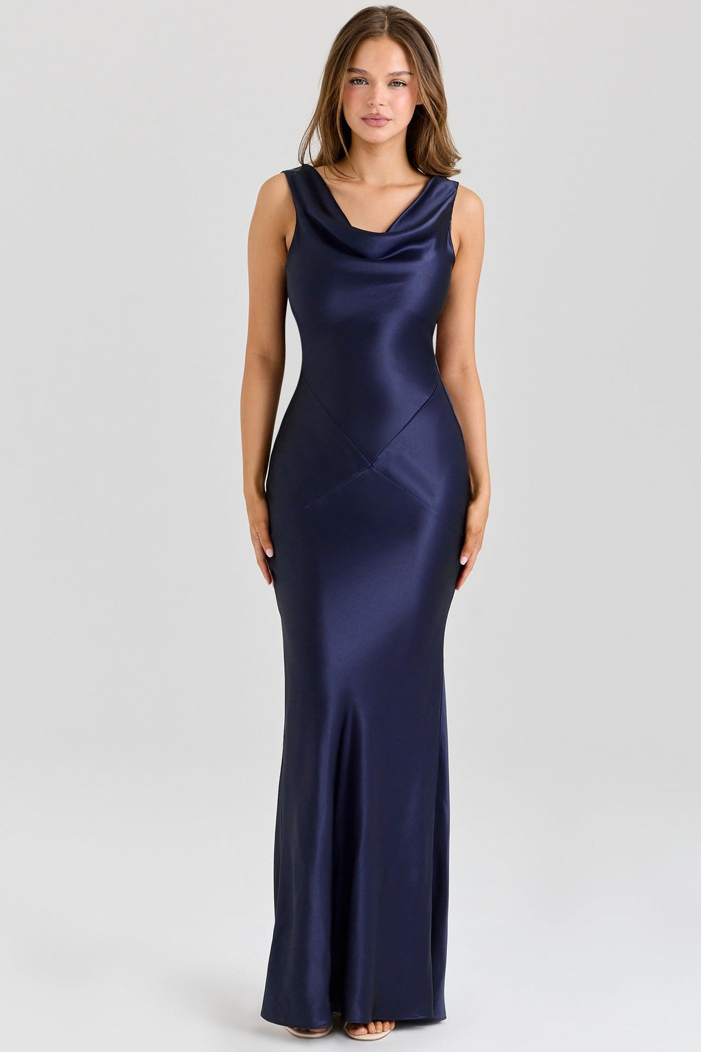 Spring Summer Bodycon Silk Dress Casual Party Slit Dress