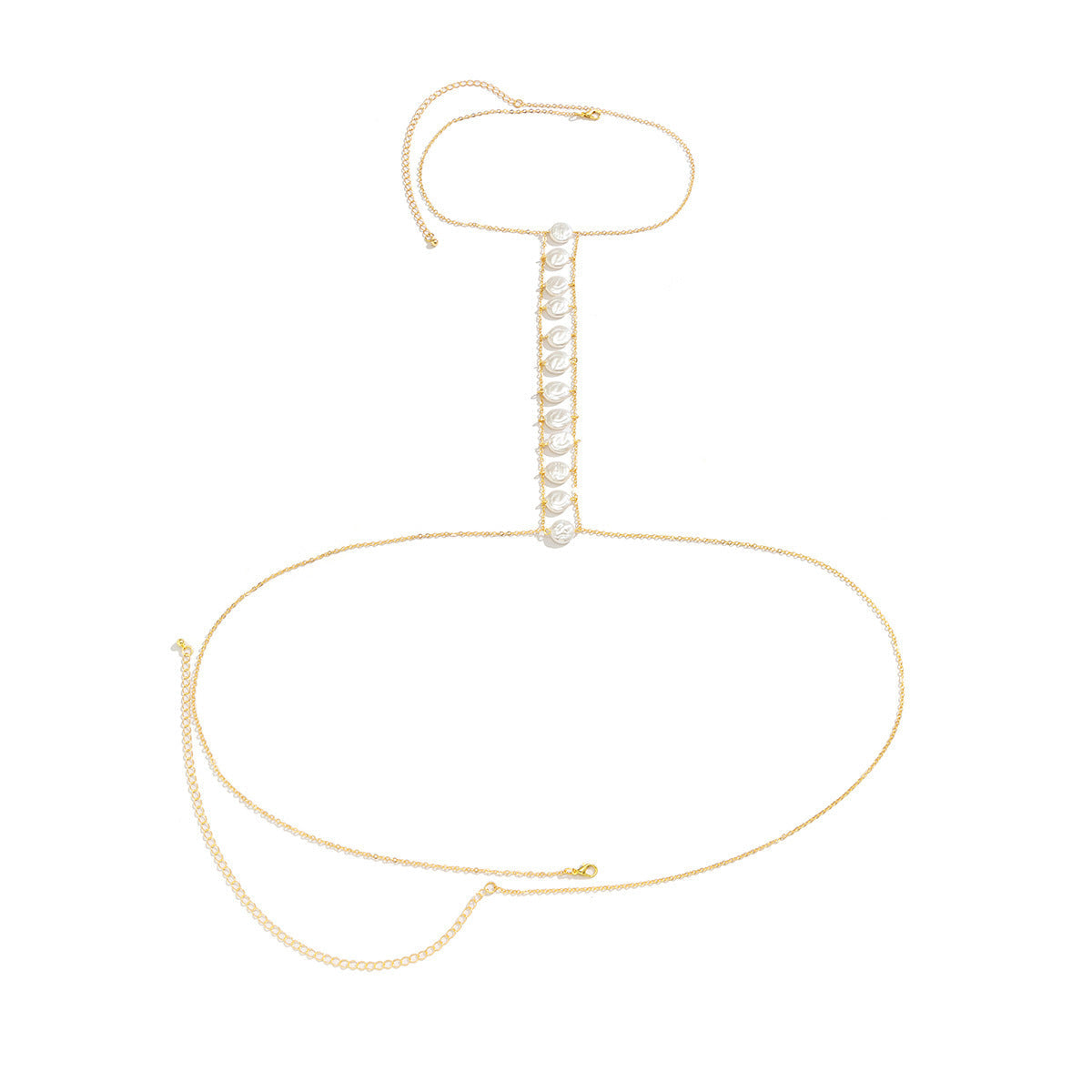 Sexy Pearl Chest Bikini Chain Fashion Jewelry Body Chain
