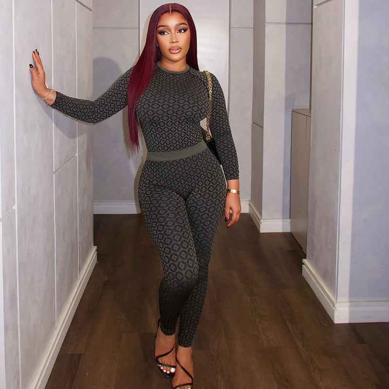 Women's Slim Fit Elastic Waist Jumpsuit