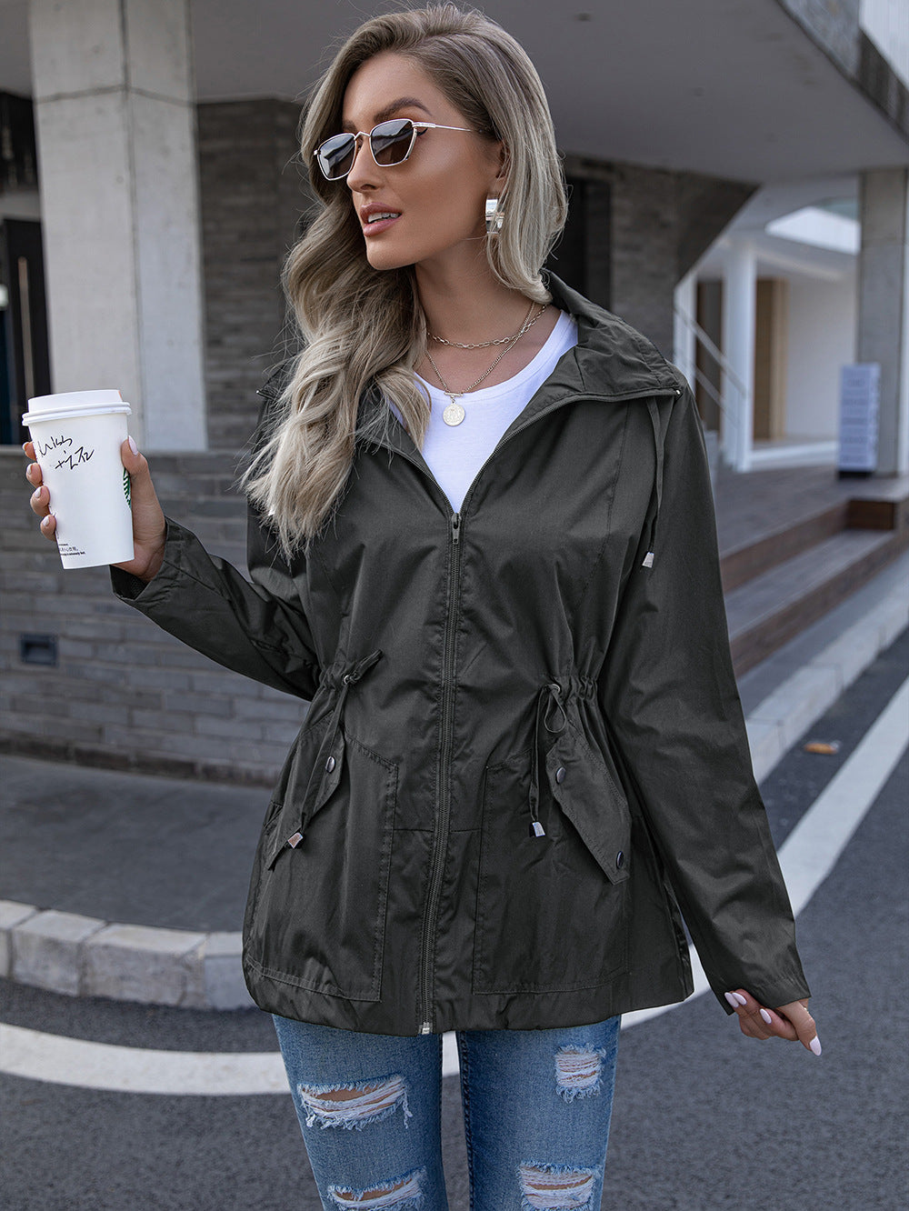 Women's Jacket Outdoor Windbreaker