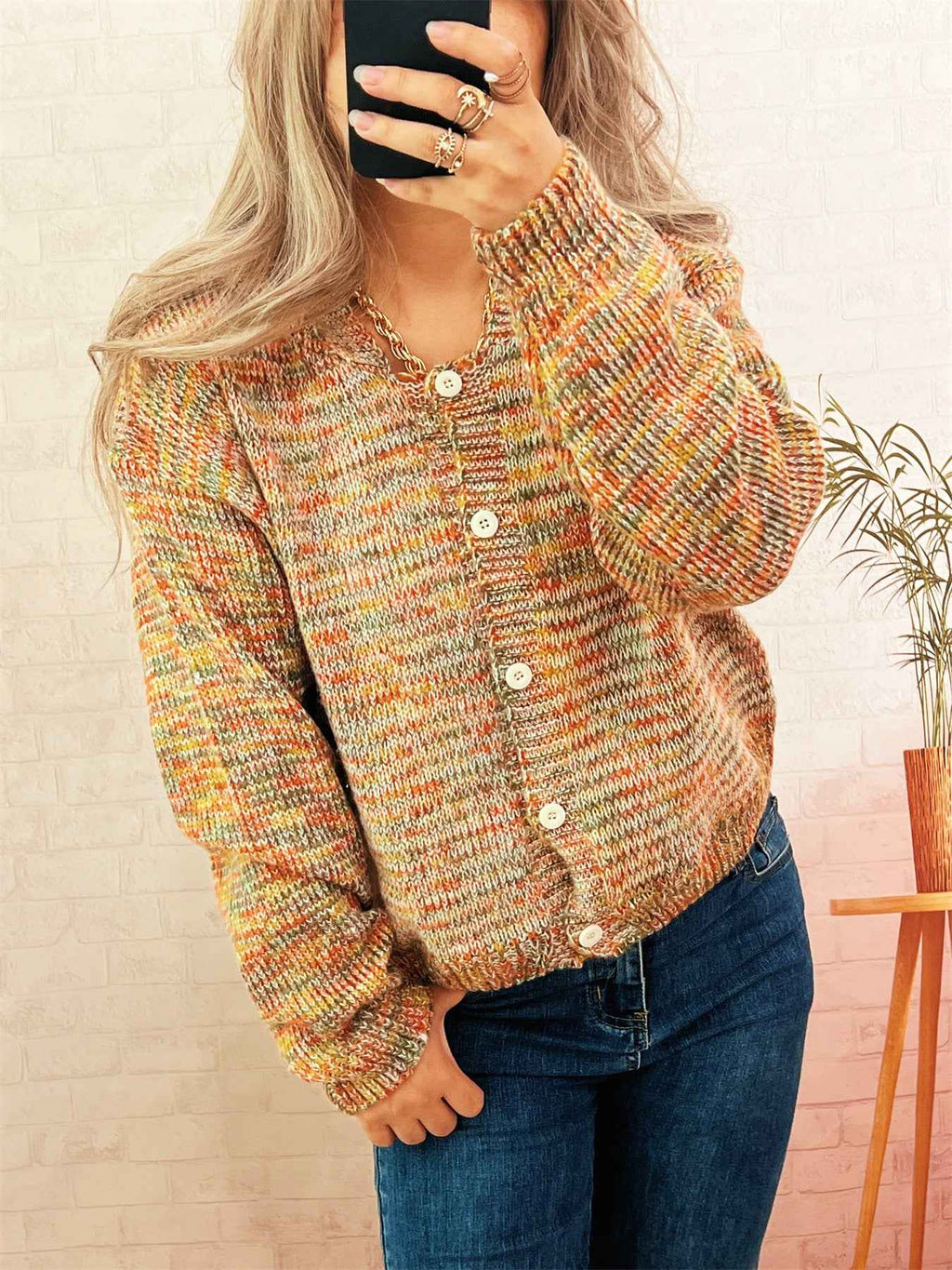 Knitted Cardigan Casual Loose Single Breasted Women Sweater