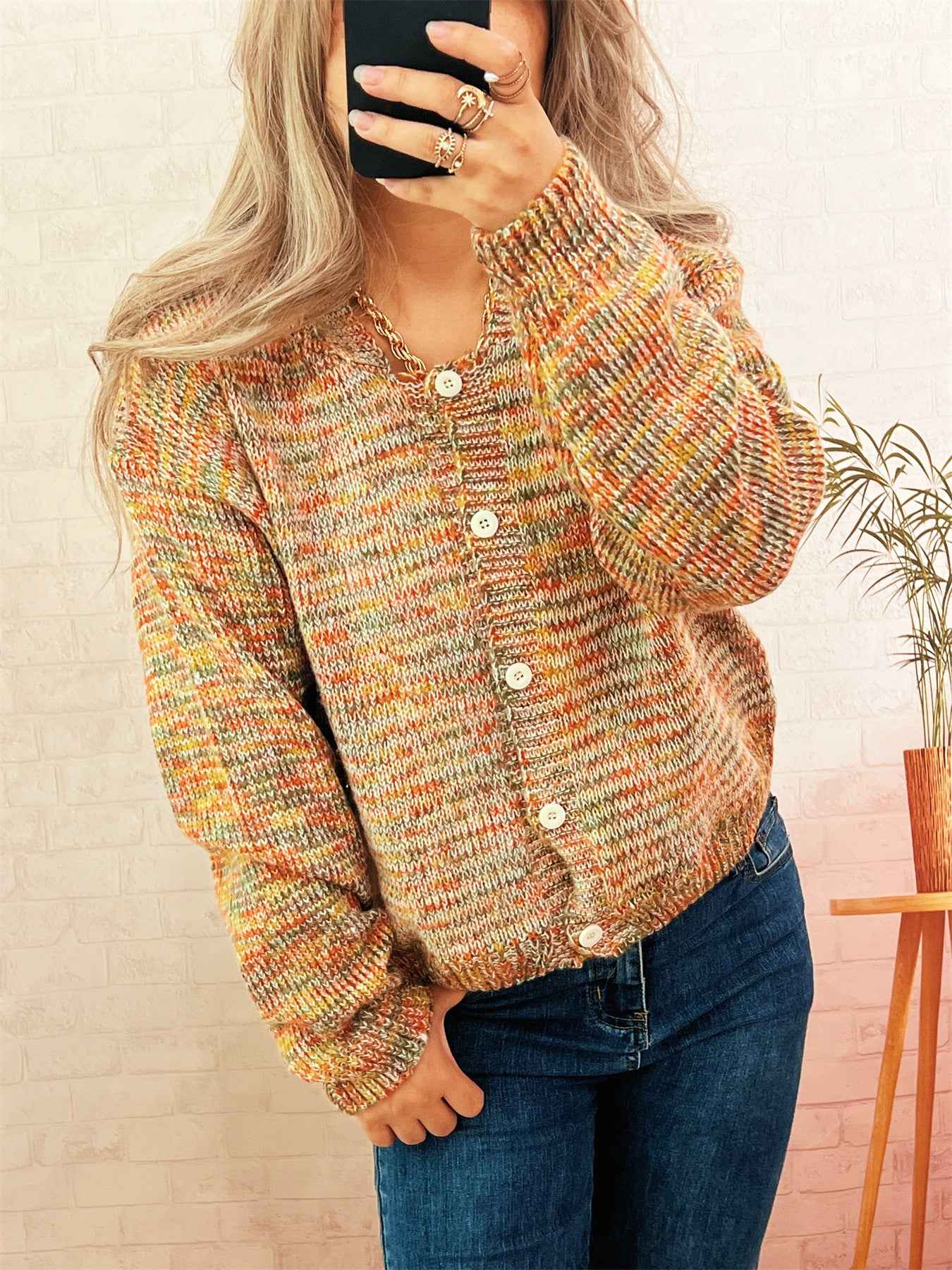 Knitted Cardigan Casual Loose Single Breasted Women Sweater