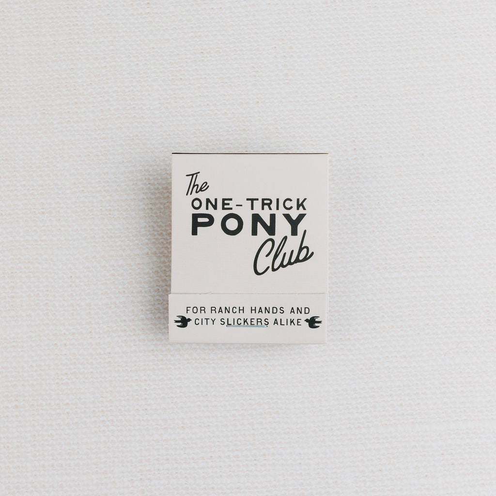 The One-Trick Pony Club Matchbook