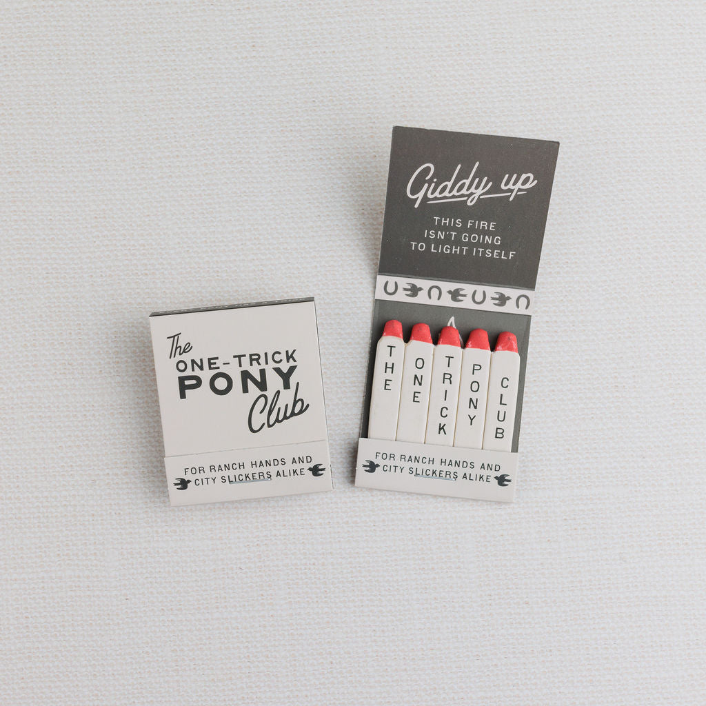 The One-Trick Pony Club Matchbook