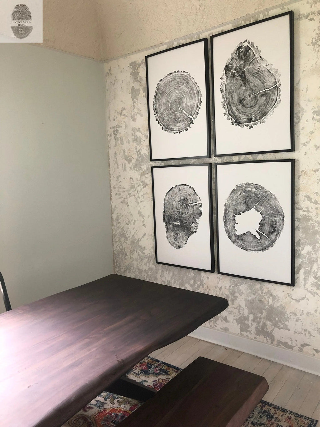 Oak, Pine, & Hemlock Set of 4 - 24x36 each print