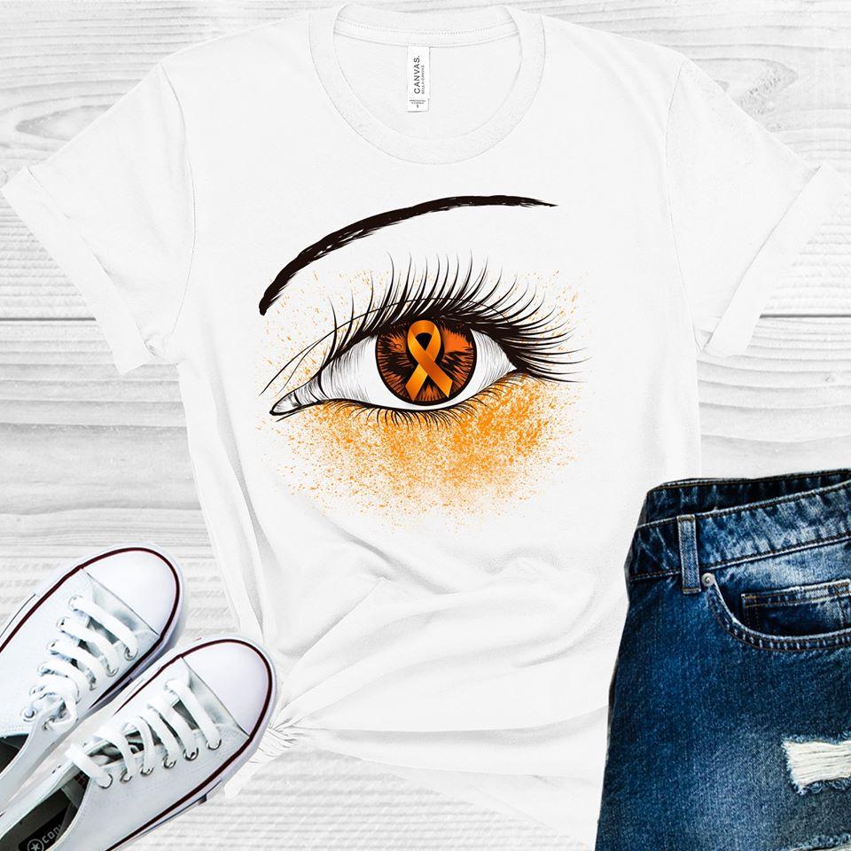 Orange Ribbon Awareness Eye Graphic Tee