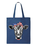 Patriotic Cow Tote