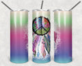 Peace Sign Dreamcatcher 20 oz Skinny Tumbler