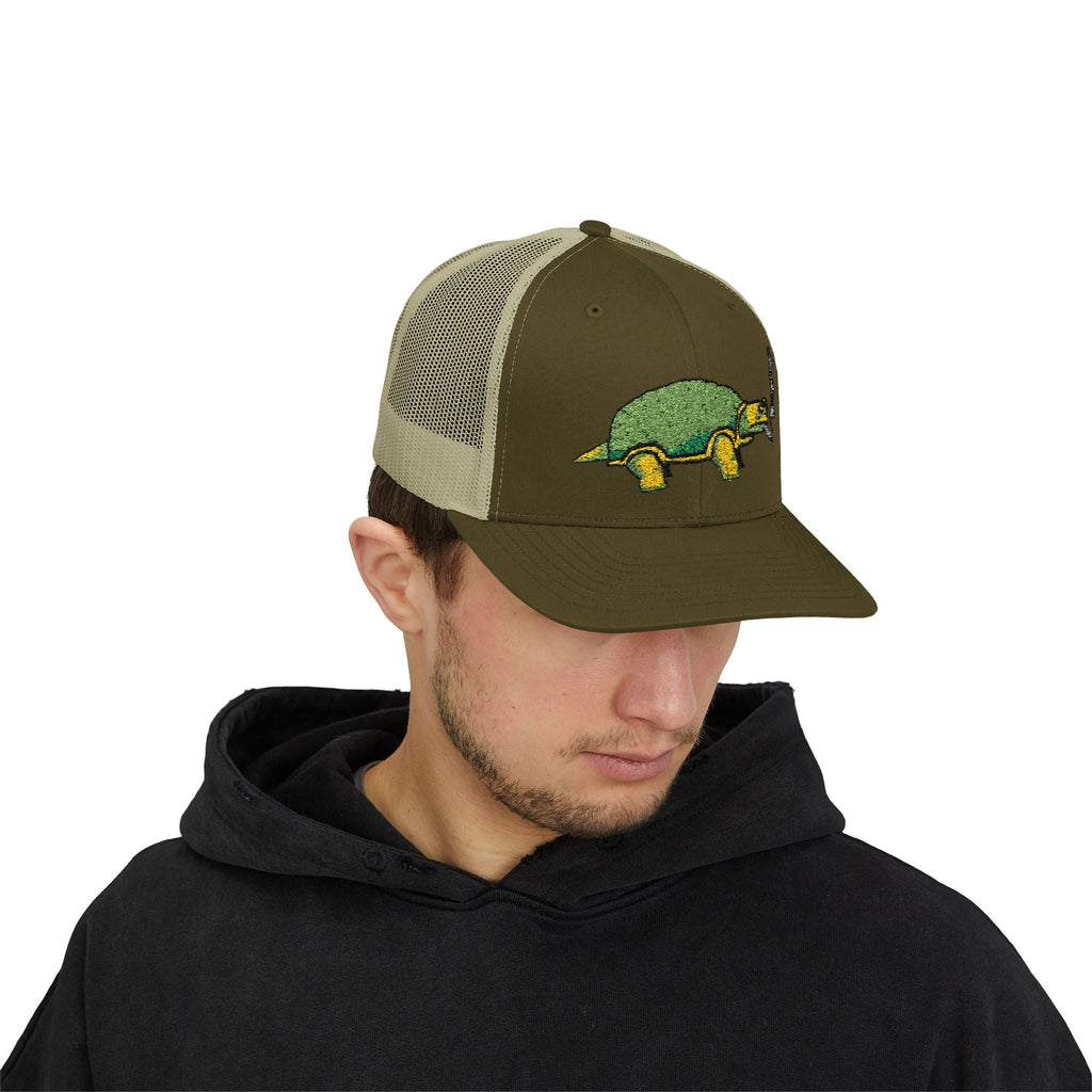 Smoking Turtle Snapback Cap
