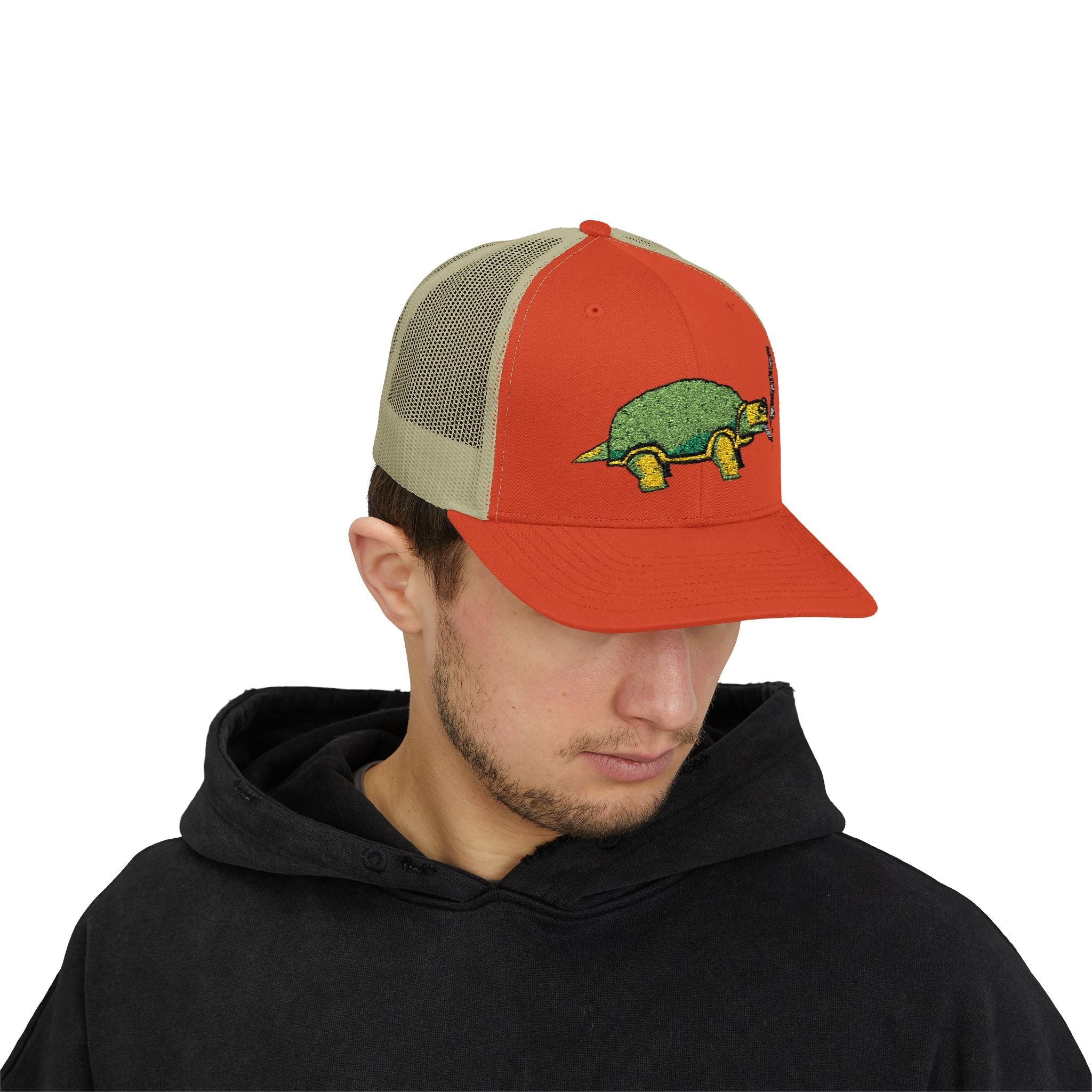 Smoking Turtle Snapback Cap