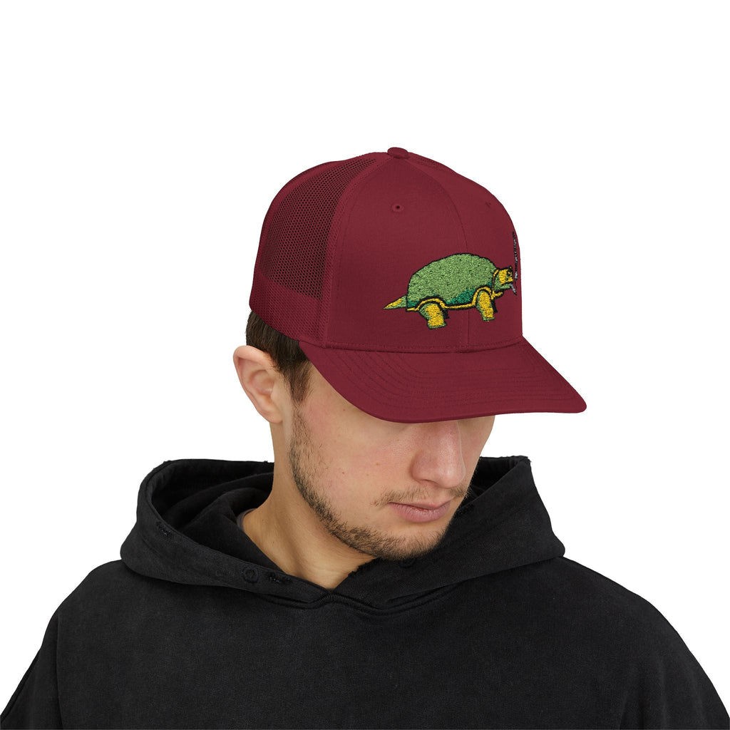 Smoking Turtle Snapback Cap