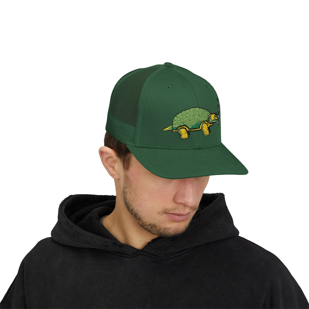 Smoking Turtle Snapback Cap