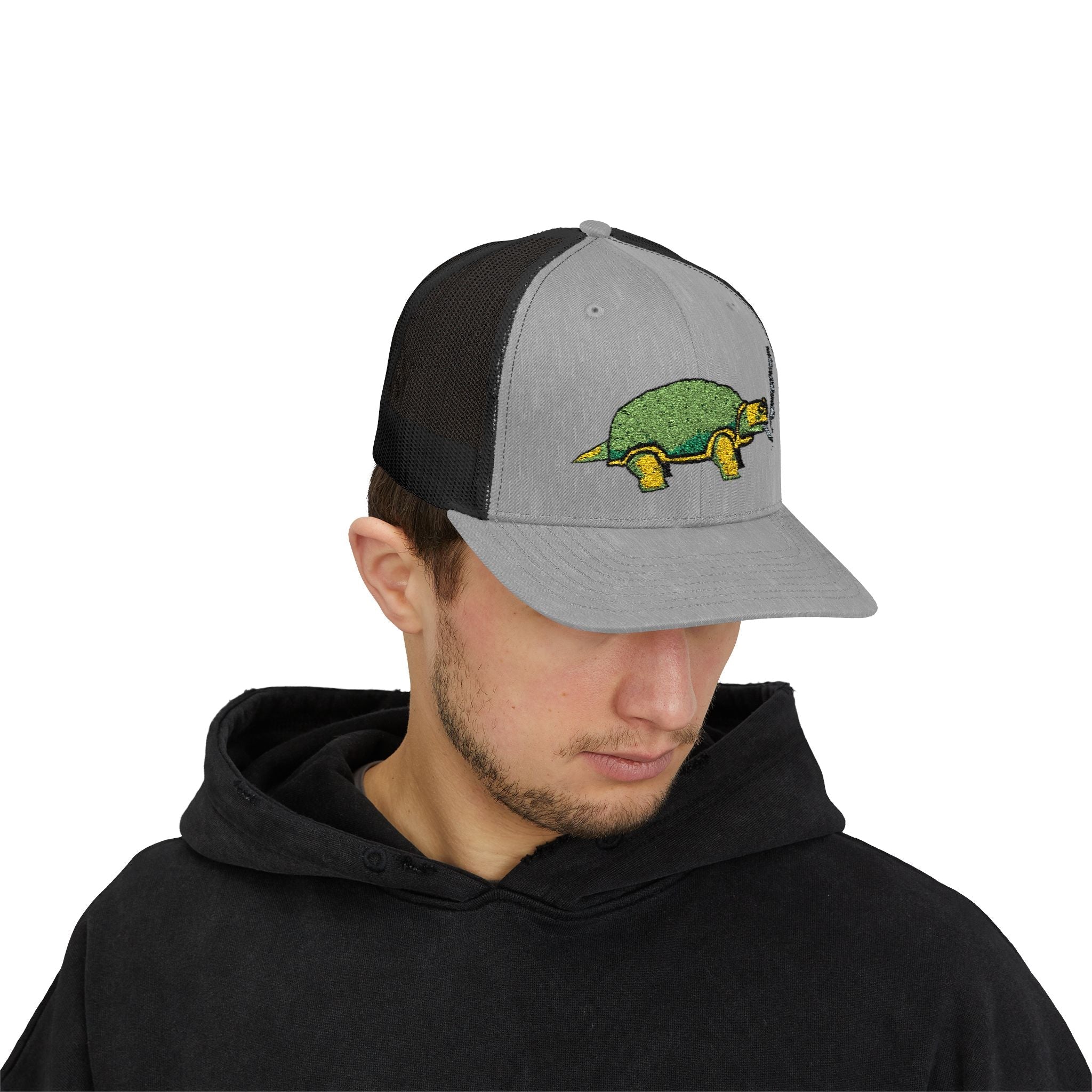 Smoking Turtle Snapback Cap