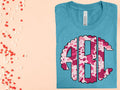 Pink Splatter Monogram Graphic Tee