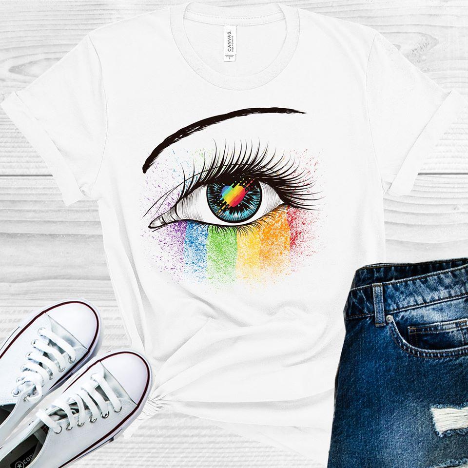 Pride Heart Awareness Eye Graphic Tee
