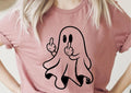 Ghost Flipping Off Graphic Tee
