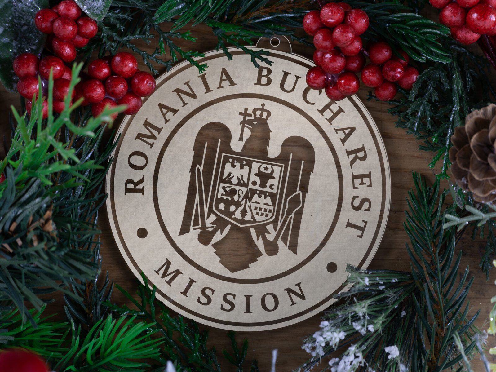 Romania Bucharest Mission Christmas Ornament