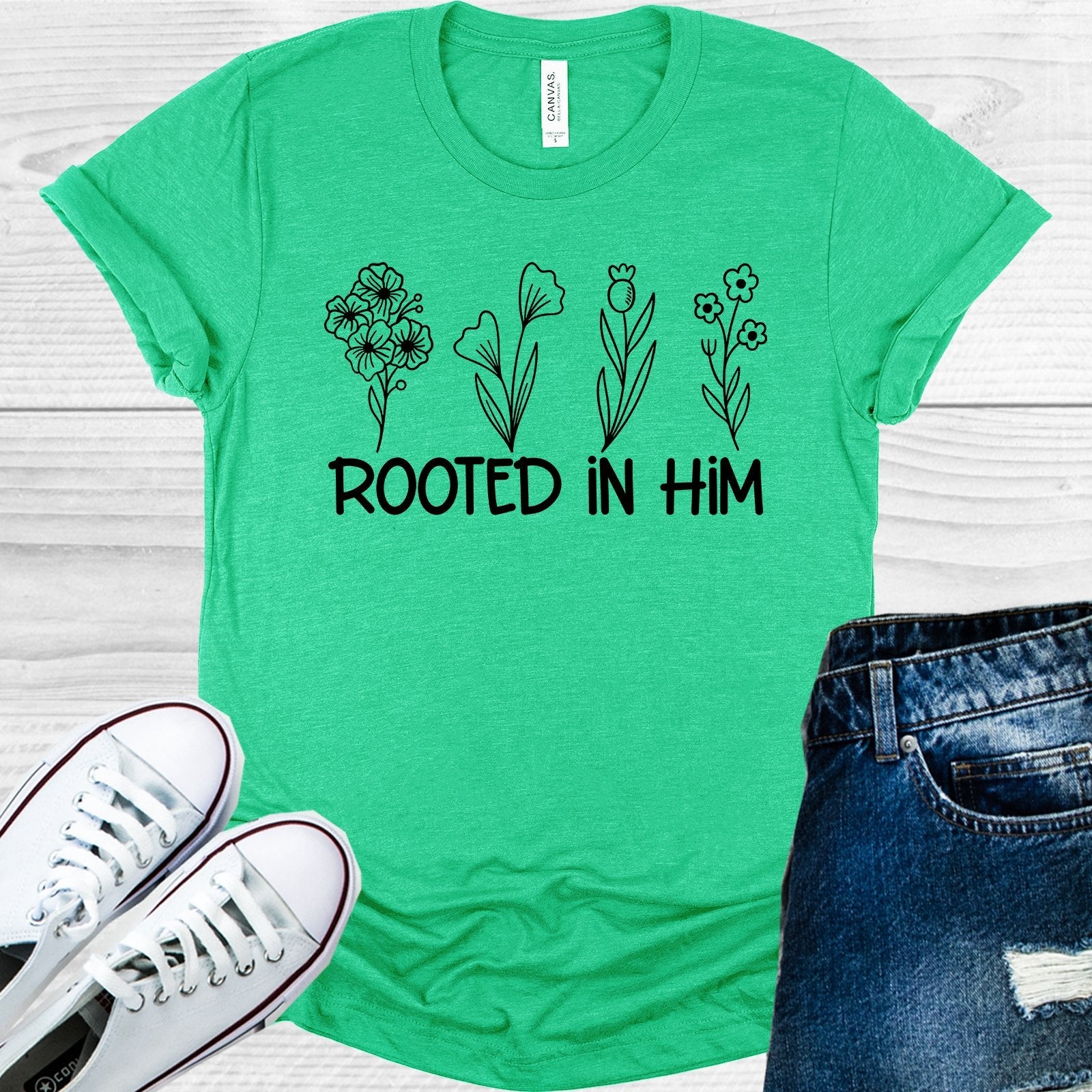 Rooted in Him Graphic Tee
