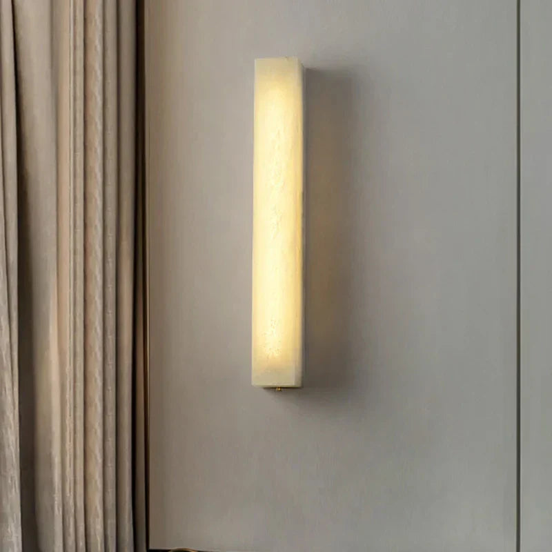 DecorBites™ Cuboid Marble LED Wall Lamp for Bedroom, Restaurant, Stairs - Dimmable Iron Lighting