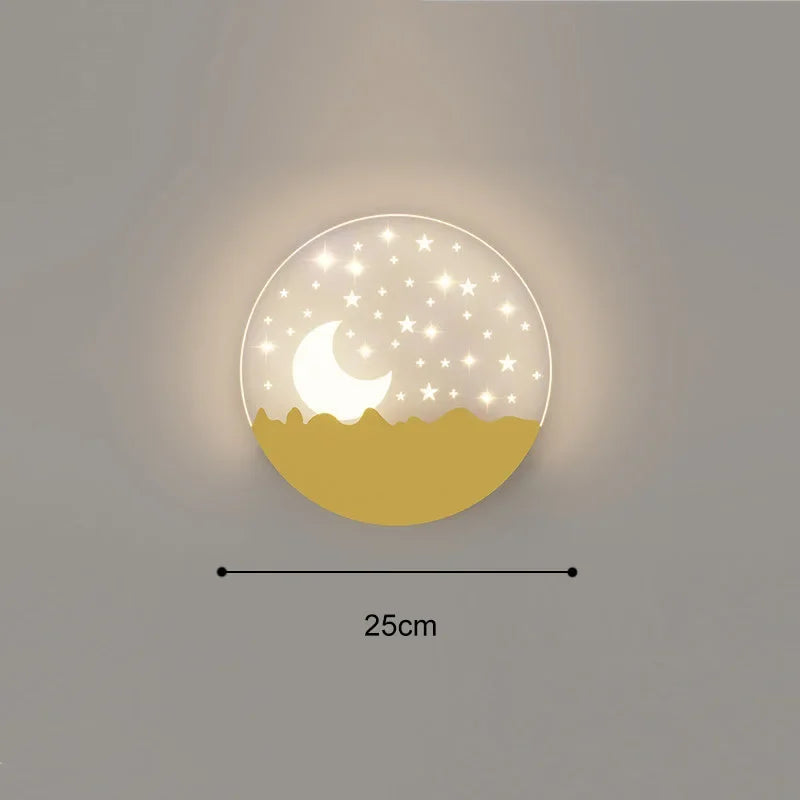 DecorBites™ Kids' Room Cartoon Wall Lamp: Cute LED Lighting for Bedroom, Aisle, Bedside