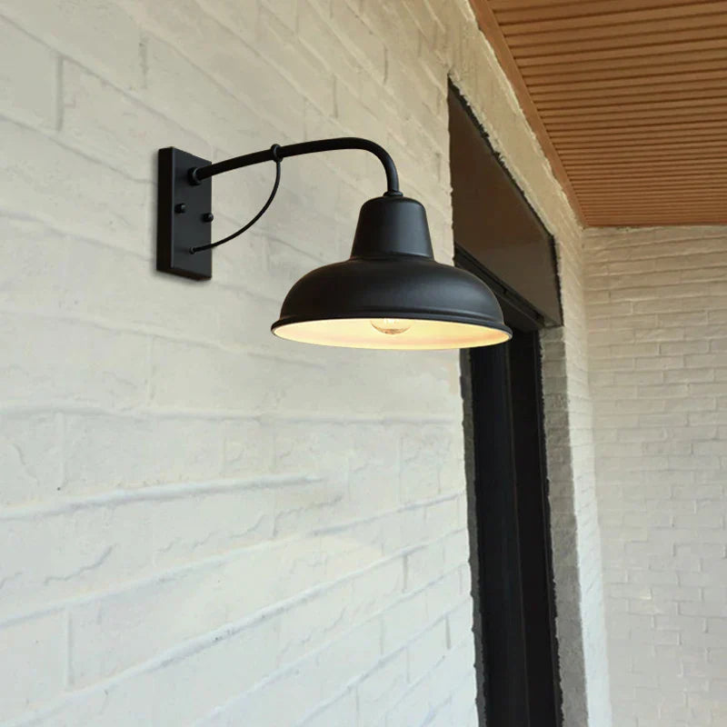 DecorBites™ Iron Outdoor Garden Wall Lamp for Porch, Patio, or Restaurant Lighting