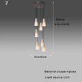 DecorBites™ Elegant White Glass Cup Chandeliers for Luxe Living Room