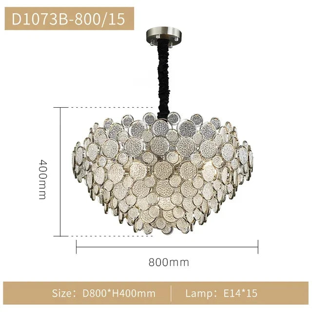 DecorBites™ LED Ceiling Chandelier Nordic Luxury Design for Living Dining Bedroom Lighting