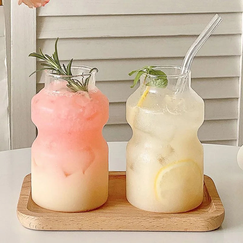 DecorBites™ Gourd Shape Cocktail Glass Mug, 440ml - Premium Drinkware for Coffee, Whiskey, Wine & Desserts