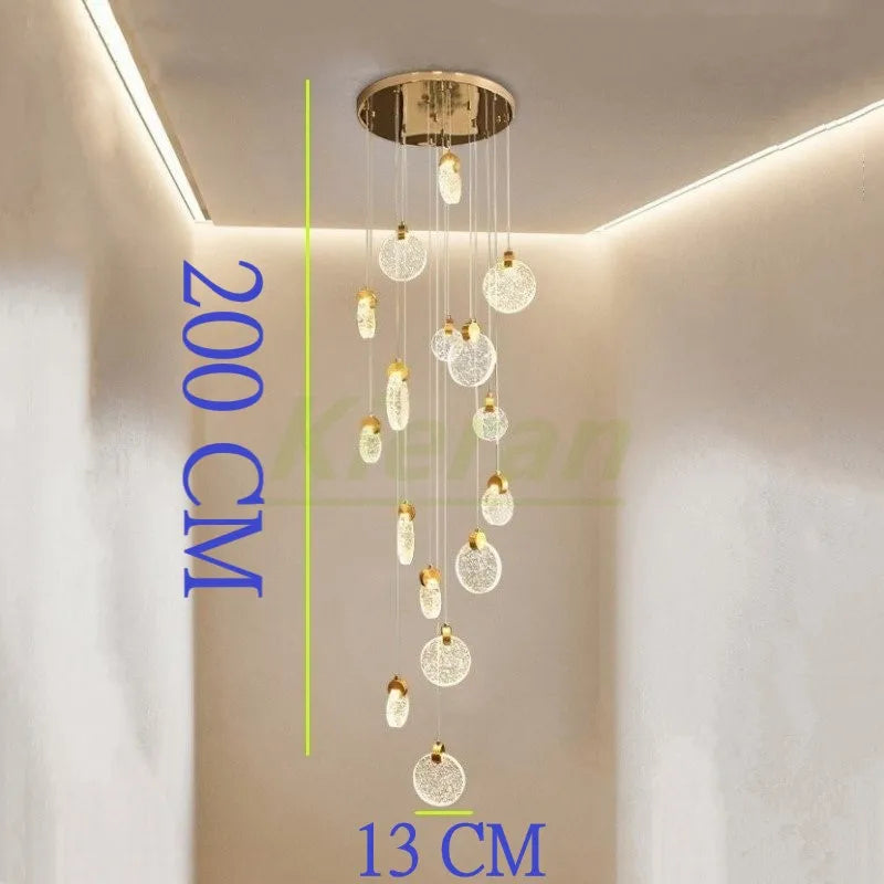 DecorBites™ Crystal LED Chandelier: Modern 5head Highlight for Bedroom, Bar, Study Room Decor